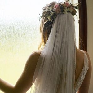 NEW Wedding Veil Long Soft Ivory White Handmade